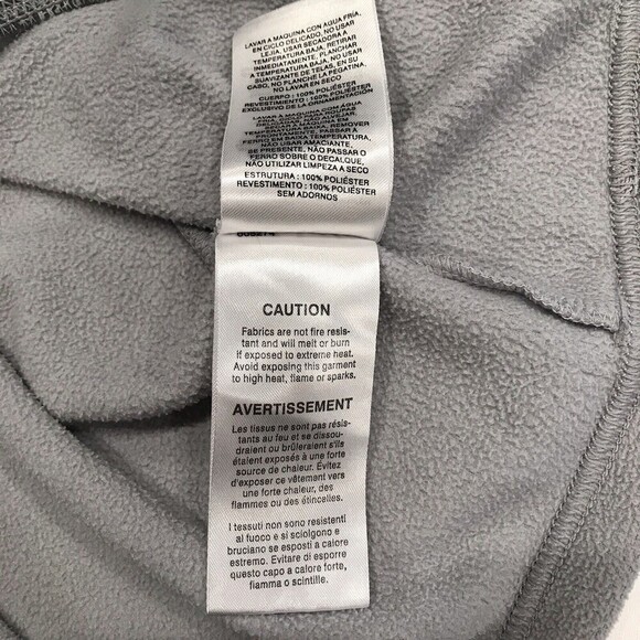 Mountain Hardwear Fleece Jacket Sz XS Full Zip Long Sleeve Pockets Gray White Mi - Picture 10 of 11